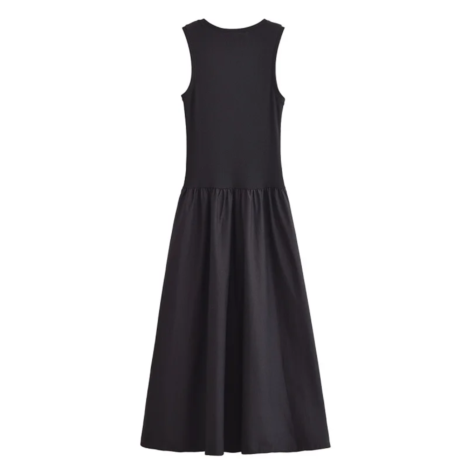 Ava | Elegant Pleated Maxi Dress with Knitted Comfort