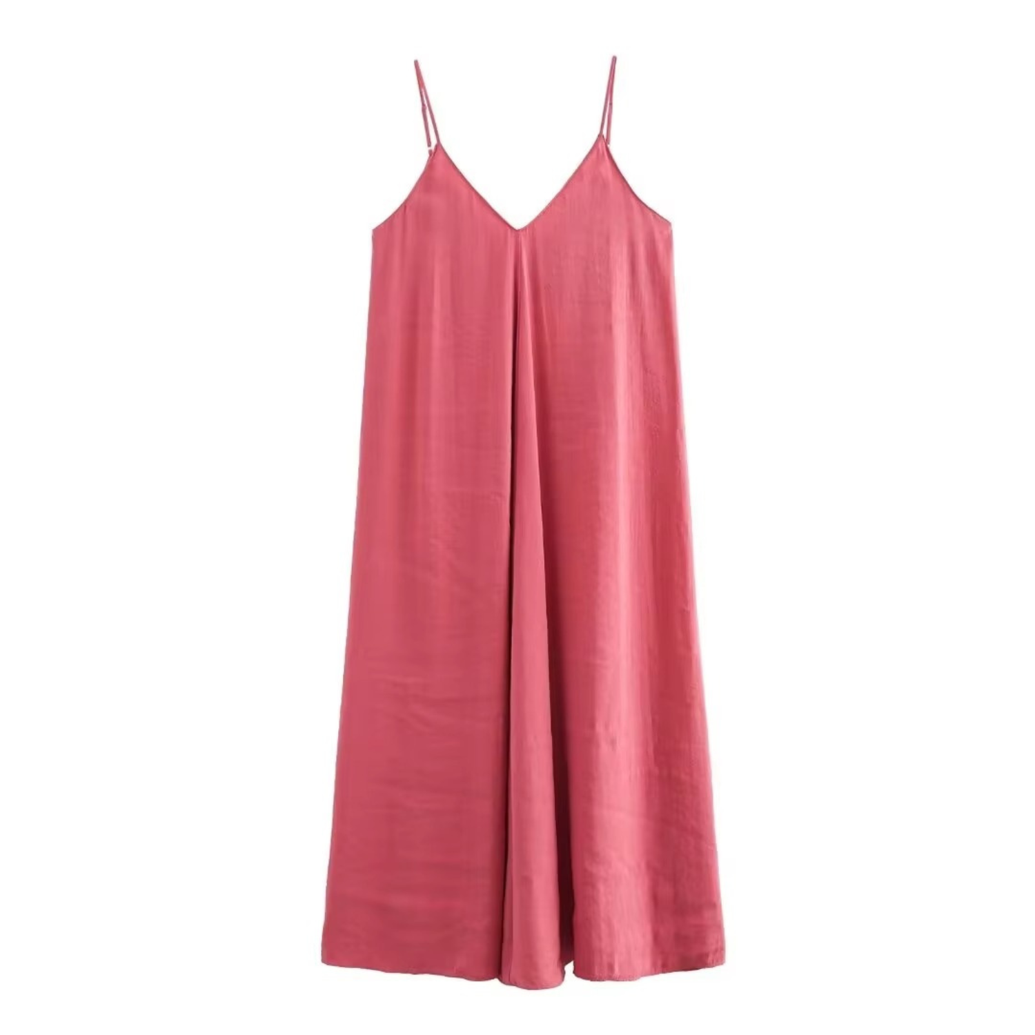 Emma | Draped Backless Maxi Summer Dress with Flowing Silhouette Red